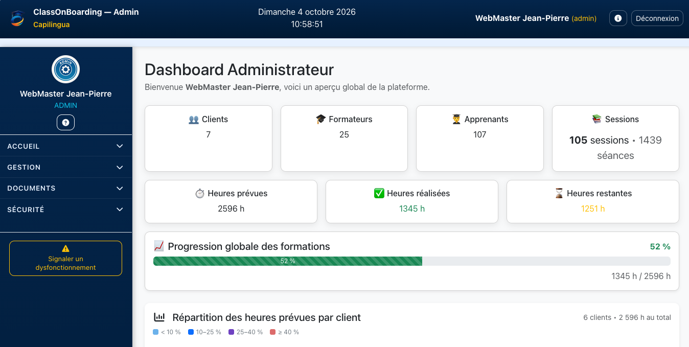 GestCours / ClassOnBoarding